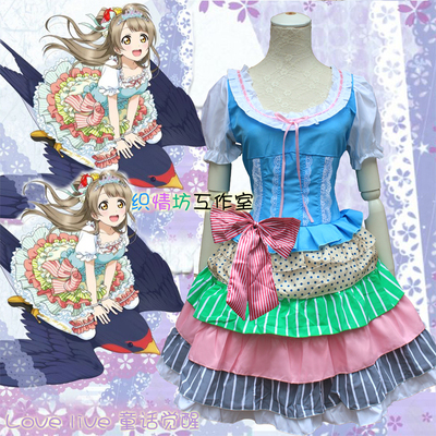 taobao agent Cosplay love live!SR Card South Birds Thumb Girl Halloween Fairy Tale White Snow Princess COS