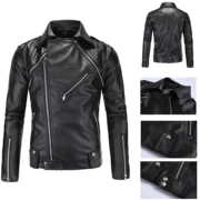 Mùa thu và mùa đông da nam slim pu leather jacket Trung Quốc đầu máy phù hợp với air force chuyến bay phù hợp với kích thước lớn áo khoác thủy triều hiển thị