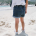 2018 mùa xuân và mùa hè trẻ em mới của cô gái màu rắn cổ điển quần nóng jeans nữ bé tether thắt chặt quần short Hàn Quốc phiên bản Quần jean