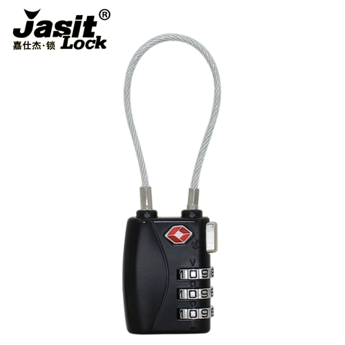 Подлинная jiaste tsa719 таможенная блокировка Jiaashijie Customs Password Lock Lock Lock Steel Sirwrite Zipper Zipper Hanging Lock
