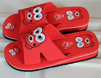 Jingan chính hãng 1202 đôi mắt to dép của phụ nữ dép màu đỏ dép giày bãi biển thời trang new bọt đế dày cửa hàng giày dép gần đây