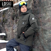 LD trượt tuyết phù hợp với windproof phù hợp với ngoài trời áo khoác không thấm nước ski jacket quần áo trượt tuyết phần dày