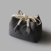 Bùn mùa xuân làm bằng tay dày bông lưu trữ túi vải túi trà bộ trà bình trà một nồi hai túi vải túi