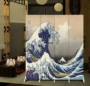 Wave mới in tranh nổi tiếng Nhật Bản ukiyo-e phòng khách khách sạn hai mặt màn hình gấp di chuyển hiên và gió - Màn hình / Cửa sổ bình gỗ phong thủy