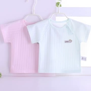 Quần áo trẻ sơ sinh bé jacquard ngắn tay T-Shirt mùa hè nam giới và phụ nữ bé cotton ngắn tay áo mùa hè mùa xuân 0-4 tuổi