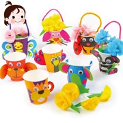 Qing cho động vật nhỏ giỏ hoa mẫu giáo diy sản xuất gói nguyên liệu câu đố của trẻ em sáng tạo handmade món quà kỳ nghỉ