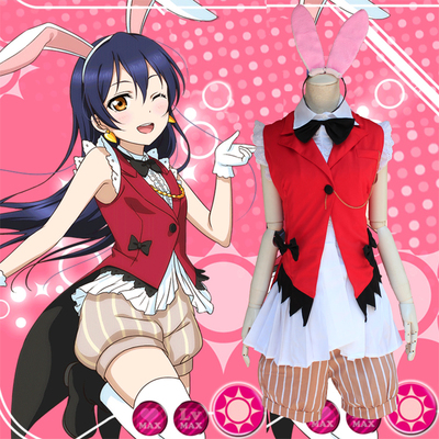 taobao agent Real shot love live!Yuan Tianhai Wei Rabbit dressing Swallowtail skirt to sing COSPLAY Hai Ye Anima