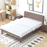 Đăng nhập 1.5 m thông 2 người giường gỗ gỗ rắn giường đôi 1.8 phòng ngủ óc chó giường sồi hiện đại nhỏ gọn mẫu giường ngủ hiện đại 2020