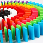 Domino trẻ em của người lớn tiêu chuẩn cạnh tranh 500 cái 1000 cái của bằng gỗ cơ quan câu đố khối xây dựng đồ chơi