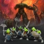 Puzzle lắp ráp một nửa orc mô hình tĩnh đồ chơi mô hình Warcraft vũ khí lùn đồ chơi cho bé 2 tuổi