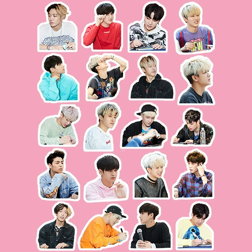 Икон Б.и Ким Хан бен Джин Чженхуань, Бобби Джин Жин Чжийюань Синтерс -Клуб Мобильный ноутбук наклейка