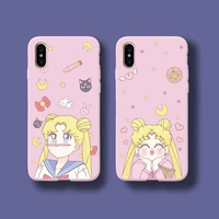 Iphone7 Mobile Shell 6s Apple 8plus Soft Shell x Drop 5s Pink Sailor Moon 6 Cute Cartoon Se - Phụ kiện điện thoại di động chân máy quay điện thoại