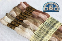 Французская линия вышивки DMC 25#Цвето зеленое дерево и японская японская вышивка цветочной травы обычно используется