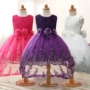 Châu Âu và Hoa Kỳ vụ nổ váy đuôi váy trẻ em lưới tutu váy hoa ren sequin váy cưới hoa cô gái váy ZQ152 váy công chúa cho bé