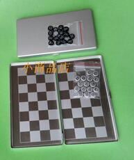 Шахматы 特价铝制金属国际象棋 家居书房软装饰品样板房间 便携式学生象棋
