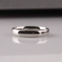 Nhẫn bạc 3 mm cổ điển trơn bằng thép titan nhẫn đuôi nhẫn nam và nữ nhẫn kim cương nam pnj