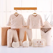 Quần áo sơ sinh Bộ quà tặng mùa thu và mùa đông cho bé sơ sinh 0-5 tháng 6 Sinh bé trai và bé gái quà trăng tròn