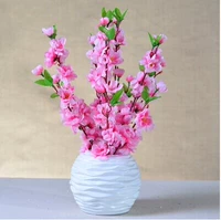 2 bộ mô phỏng hoa đào phòng khách bàn ăn hoa giả bàn trà trang trí nhà hoa bình hoa cắm hoa - Hoa nhân tạo / Cây / Trái cây cây giả