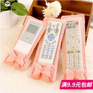 Gypsophila bow vải điều khiển từ xa bìa cover TV điều hòa không khí điều khiển từ xa bảo vệ bìa bụi che