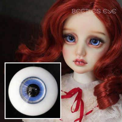 taobao agent [Beetles] BJD baby uses handmade glass-eye beads H-26 pole black eyes (with small iris)