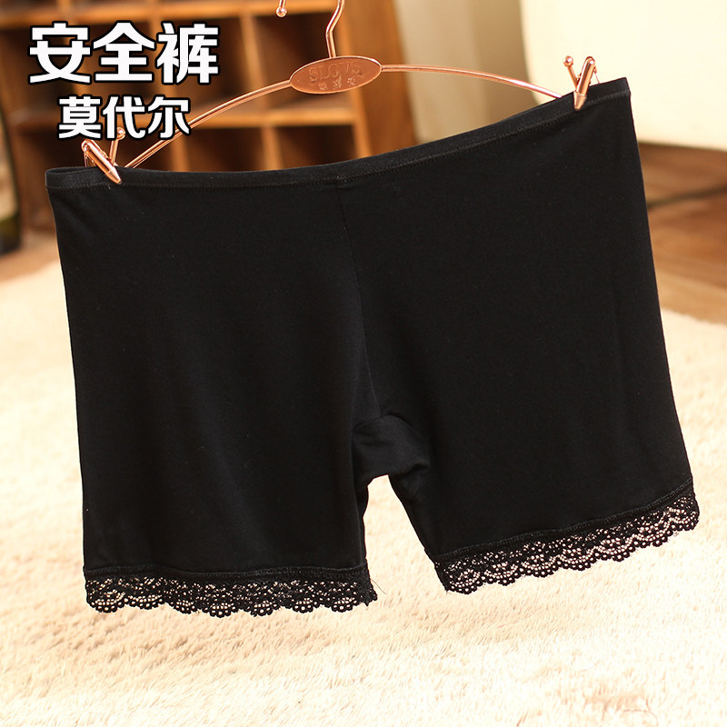 Ba điểm quần an toàn cotton boxer xà cạp shorts kích thước lớn chống ánh sáng ren ladies summer bảo hiểm quần