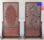 Trung Quốc phòng khách gỗ rắn hai mặt chạm khắc hiên phân vùng màn hình gỗ rắn rỗng dọc hội trường màn hình phân vùng - Màn hình / Cửa sổ khung cửa