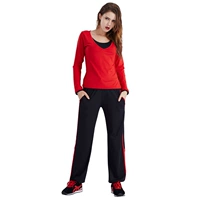 Красные и черные длинные рукава