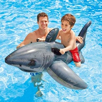 Intex, плавательный круг, водная акула для взрослых, надувная игрушка, единорог, популярно в интернете, дельфин