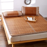 Mat tre mat hai mặt tre mat carbonized 1.8 m giường gấp ký túc xá duy nhất đôi ba mảnh mat 1.5 m 1.2