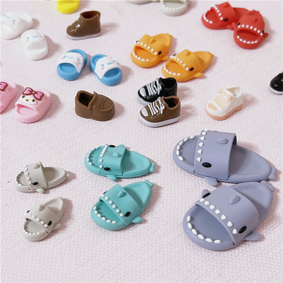 taobao agent Shark slippers doll shoes 6 points 8 points, 12 points BJD GSC OB22 small cloth OB11 gold silk bear hamster jasmine