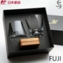 Nhật Bản Tajima Glass Fuji Mountain Cup Glass Whisky Cup Wine Set Hộp quà tặng - Rượu vang ly thủy tinh uống rượu