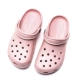 Mùa Hè Mới Croc Giày Xăng Đan Nữ Trắng Y Tá Giày 40 Size Lớn Bao Đầu Dép Đi Biển 41-42-43 Kích Cỡ giày quai hậu nữ đep quai ngang