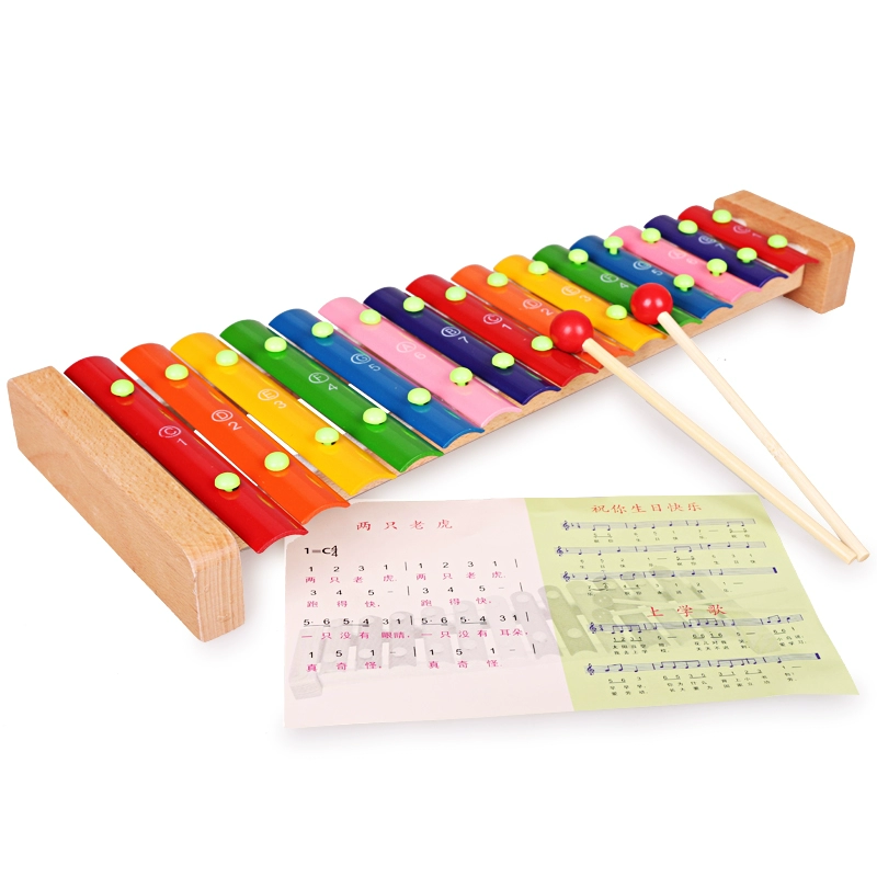 Trẻ em 15 tay gõ xylophone bé nhạc cụ gõ nhạc trẻ sơ sinh giáo dục sớm giáo dục đồ chơi bằng gỗ - Đồ chơi âm nhạc / nhạc cụ Chirldren