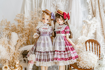 taobao agent [Melody.c] BJD DD SD10 13 G1 16 -point female rose embroidered dress set