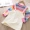 Áo thun bé gái nước ngoài phù hợp với áo thun sọc trẻ em + váy denim quây hai mảnh 2019 thu mới - Váy