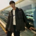 Mùa thu xe máy da nam lỏng lẻo xu hướng sinh viên Hàn Quốc nam đẹp trai trẻ phi công áo khoác thủy triều - Quần áo lông thú Quần áo lông thú