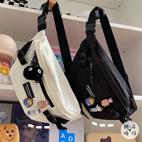 Японская брендовая нагрудная сумка подходит для мужчин и женщин, ретро сумка для телефона, универсальная поясная сумка, в японском стиле, Южная Корея