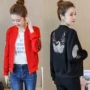 2018 mới áo khoác ngắn nữ Hàn Quốc phiên bản của mùa xuân và mùa thu hoang dã đồng phục bóng chày áo khoác Mỏng kích thước lớn áo sơ mi nữ triều áo phao nữ dáng dài