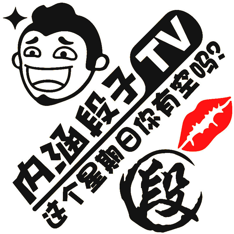 车贴 内涵段子车贴个性段友车贴定制拉花车贴搞笑反光创意tv车贴