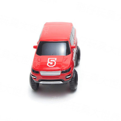 Red Electric Racing Car (4.7Cm)Electric track Toy car Specially equipped racing multi-storey track automobile Changeable Rail car Toys a car Electric