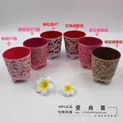 Melamine mới Sanrio KT Hello Kitty Bow Cup Cup Cup Child Child Juice Cup 300ML - Tách