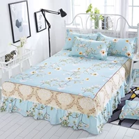 Khăn trải giường bằng vải cotton đơn loại 1,5 m 1,8x2.0m tạp dề bụi trải giường đặt đôi 2x2.2 váy giường khách sạn