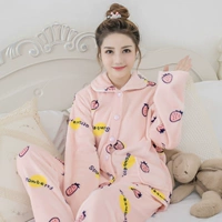 Bộ đồ ngủ nữ nhung san hô mùa đông phiên bản Hàn Quốc của những mẫu mùa thu và mùa đông dễ thương thời trang mặc nhà