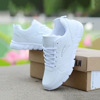 Mùa thu và mùa đông giày thể thao da không thấm nước giày thông thường giày chạy màu trắng giày sneaker