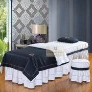Hàn Quốc màu rắn bông vẻ đẹp giường bao gồm bốn bộ thẩm mỹ viện chuyên dụng spa massage giường tùy chỉnh