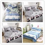 Kumamoto Gấu giường cartoon chăn đơn mảnh vải lanh đúp mùa xuân và mùa hè cho trẻ em Câu chuyện xe - Khăn trải giường thảm lông cừu trải giường