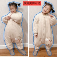 Стеганый хлопковый удерживающий тепло спальный мешок для младенца, увеличенная толщина