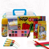 Детская акварель, мелки, комплект, художественная кисть для школьников, подарочная коробка для детского сада, 12 цветов, подарок на день рождения