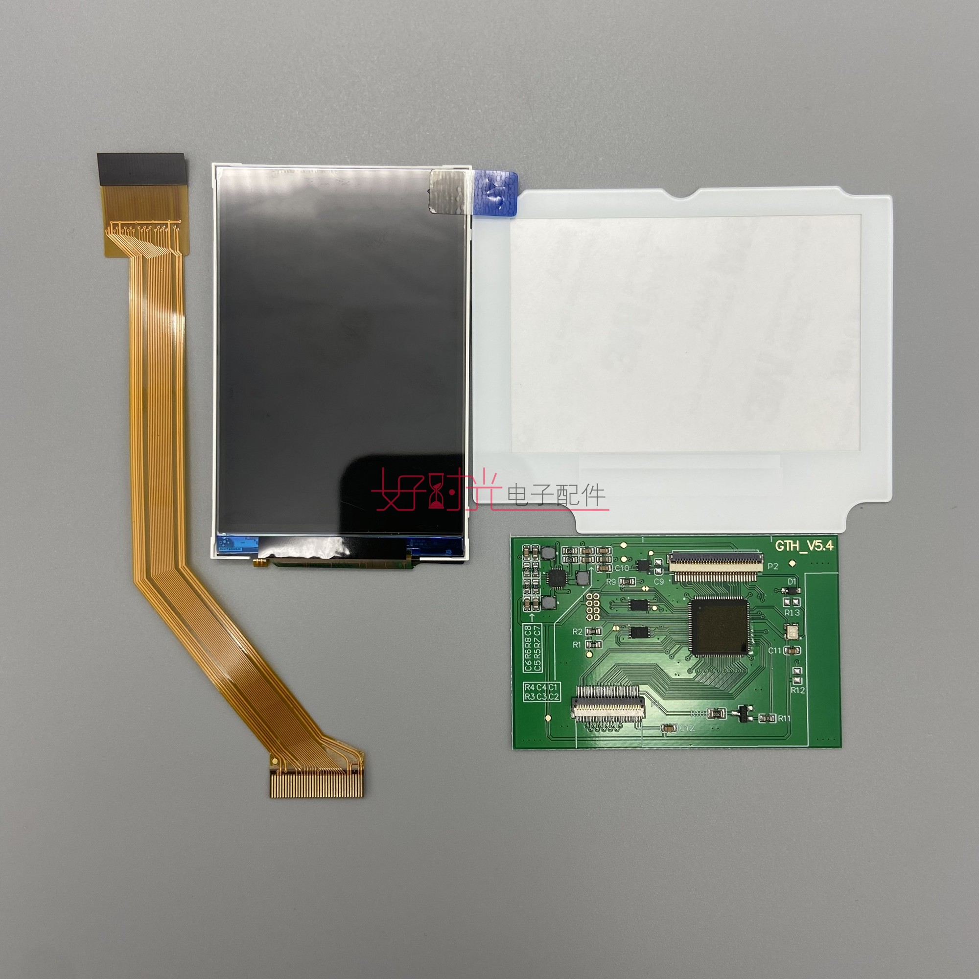With Light White MirrorGBASP Highlight  ips LCD screen GAMEBOY ADVANCE SP High bright screen No need cut shell install simple