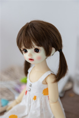 taobao agent [Kaka Planet] 8 minutes, 6 minutes, 4 minutes, BJD female wig fake milk, milk silk mushroom head small braid short hair